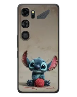 Чехол для ZTE Nubia Neo 5 GT 5G с картинкой «Стич на коричневом фоне»