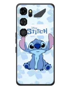 Чехол для ZTE Nubia Neo 5 GT 5G с картинкой «Stitch среди цветов»