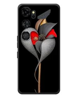 Чехол для ZTE Nubia Neo 5 GT 5G с картинкой «Серебряный фантазийный цветок»