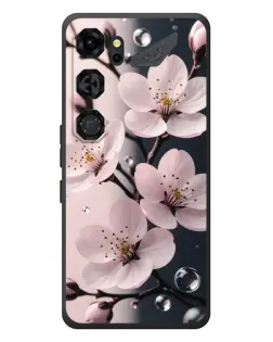 Чехол для ZTE Nubia Neo 5 GT 5G с картинкой «Нежная сакура и капли»