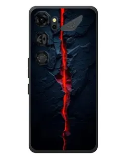 Чехол для ZTE Nubia Neo 5 GT 5G с картинкой «Kрасная лавовая трещина»
