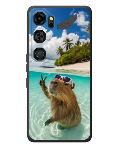 Чехол для ZTE Nubia Neo 5 GT 5G с картинкой «Капибара на море» Чехол для ZTE Nubia Neo 5 GT 5G с картинкой «Капибара на море»