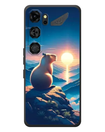 Чехол для ZTE Nubia Neo 5 GT 5G с картинкой «Закат солнца с капибарой» Чехол для ZTE Nubia Neo 5 GT 5G с картинкой «Закат солнца с капибарой»
