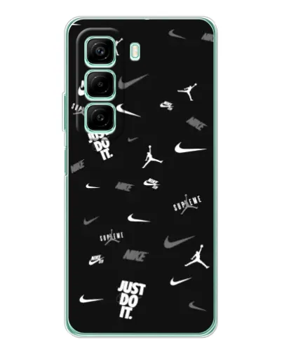 Чехол для ZTE Nubia Neo 5 GT с картинкой «Nike Black Pattern»