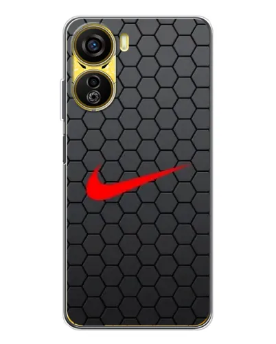 Чехол для ZTE Nubia Neo 5G с картинкой «Nike — карбоновая сетка»