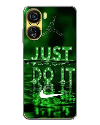 Чехол для ZTE Nubia Neo 5G с картинкой «Зеленый неоновый Nike»