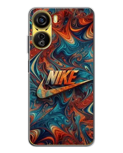 Чехол для ZTE Nubia Neo 5G с картинкой «Nike в абстракции»