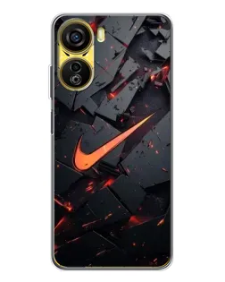 Чехол для ZTE Nubia Neo 5G с картинкой «Nike — эффект разломов» Чехол для ZTE Nubia Neo 5G с картинкой «Nike — эффект разломов»