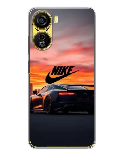 Чехол для ZTE Nubia Neo 5G с картинкой «Nike и суперкар»