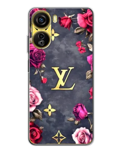 Чехол для ZTE Nubia Neo 5G с картинкой «Цветочный Louis Vuitton»
