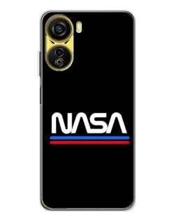 Чехол для ZTE Nubia Neo 5G с картинкой «NASA — классика Red Blue» Чехол для ZTE Nubia Neo 5G с картинкой «NASA — классика Red Blue»