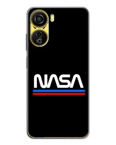 Чехол для ZTE Nubia Neo 5G с картинкой «NASA — классика Red Blue»