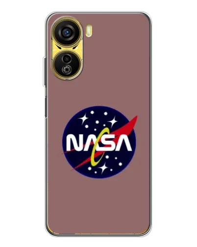 Чехол для ZTE Nubia Neo 5G с картинкой «NASA — ретро космос»