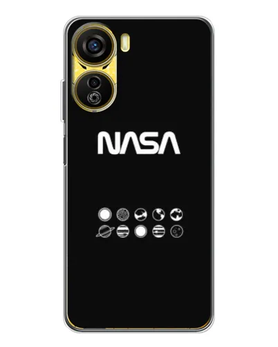 Чехол для ZTE Nubia Neo 5G с картинкой «NASA — технический принт»