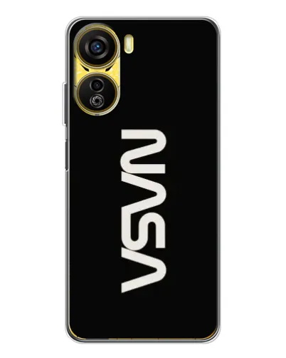 Чехол для ZTE Nubia Neo 5G с картинкой «NASA — вертикальный логотип»