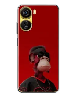 Чехол для ZTE Nubia Neo 5G с картинкой «Bored Ape в красном» Чехол для ZTE Nubia Neo 5G с картинкой «Bored Ape в красном»