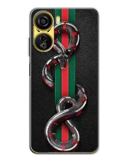 Чехол для ZTE Nubia Neo 5G с картинкой «Gucci — змея на полосе» Чехол для ZTE Nubia Neo 5G с картинкой «Gucci — змея на полосе»