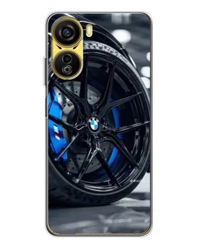 Чехол для ZTE Nubia Neo 5G с картинкой «Колесо BMW вблизи»