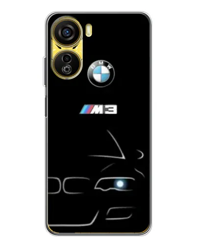 Чехол для ZTE Nubia Neo 5G с картинкой «Минималистичный принт BMW M3»