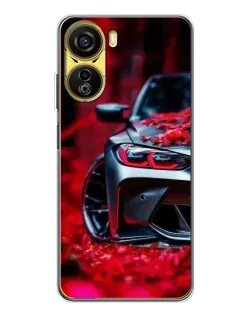 Чехол для ZTE Nubia Neo 5G с картинкой «Спортивная BMW и цветы» Чехол для ZTE Nubia Neo 5G с картинкой «Спортивная BMW и цветы»