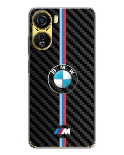 Чехол для ZTE Nubia Neo 5G с картинкой «Эмблема BMW и карбон»