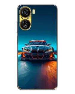 Чехол для ZTE Nubia Neo 5G с картинкой «BMW — огни неона» Чехол для ZTE Nubia Neo 5G с картинкой «BMW — огни неона»