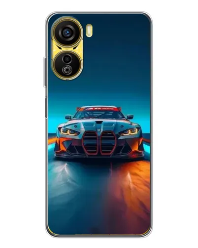 Чехол для ZTE Nubia Neo 5G с картинкой «BMW — огни неона» Чехол для ZTE Nubia Neo 5G с картинкой «BMW — огни неона»