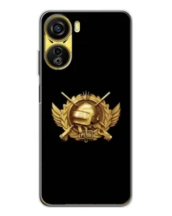 Чехол для ZTE Nubia Neo 5G с картинкой «PUBG — оранжевый градиент»
