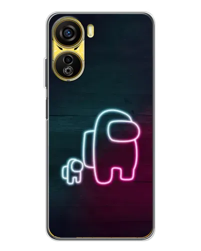 Чехол для ZTE Nubia Neo 5G с картинкой «Among Us неон-арт» Чехол для ZTE Nubia Neo 5G с картинкой «Among Us неон-арт»
