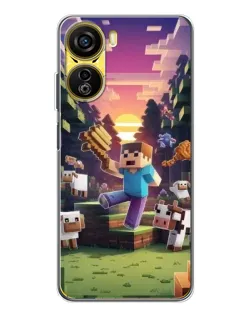 Чохол для ZTE Nubia Neo 5G з картинкою «Стів на фермі» Чохол для ZTE Nubia Neo 5G з картинкою «Стів на фермі»