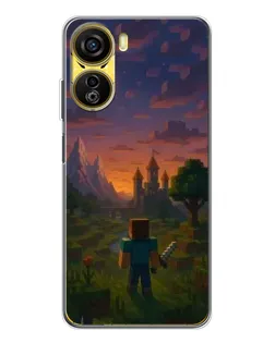 Чохол для ZTE Nubia Neo 5G з картинкою «Стів біля вежі» Чохол для ZTE Nubia Neo 5G з картинкою «Стів біля вежі»