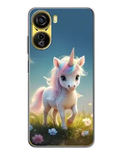 Чехол для ZTE Nubia Neo 5G с картинкой «Единорог на поляне» Чехол для ZTE Nubia Neo 5G с картинкой «Единорог на поляне»