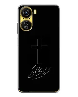 Чехол для ZTE Nubia Neo 5G с картинкой «Графический крест Jesus»