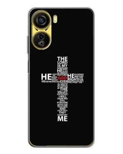 Чехол для ZTE Nubia Neo 5G с картинкой «Текстовый крест»