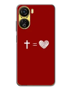 Чехол для ZTE Nubia Neo 5G с картинкой «Уравнение любви»