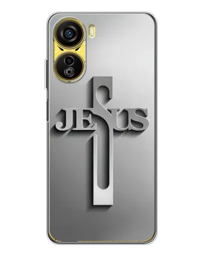 Чохол для ZTE Nubia Neo 5G з картинкою «Металевий хрест Jesus» Чохол для ZTE Nubia Neo 5G з картинкою «Металевий хрест Jesus»