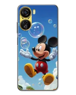 Чехол для ZTE Nubia Neo 5G с картинкой «Mickey и мыльные пузыри»