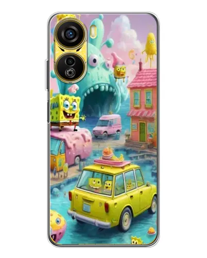 Чехол для ZTE Nubia Neo 5G с картинкой «Монстр-трак приключения»