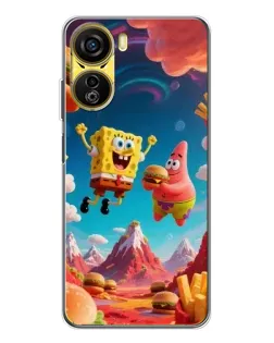 Чехол для ZTE Nubia Neo 5G с картинкой «Космический фастфуд»
