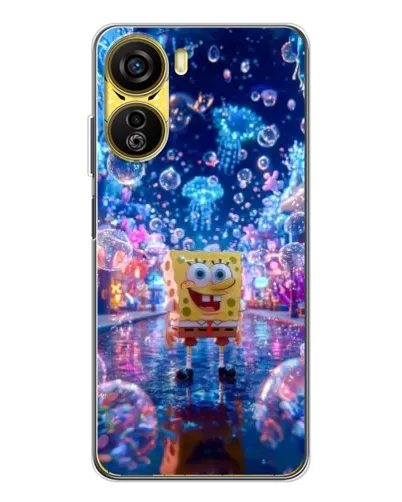 Чехол для ZTE Nubia Neo 5G с картинкой «Неоновый океан»