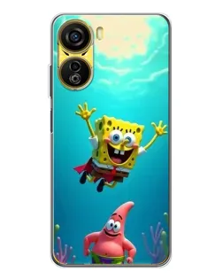 Чехол для ZTE Nubia Neo 5G с картинкой «Спанч Боб под водой»