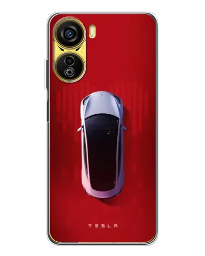 Чехол для ZTE Nubia Neo 5G с картинкой «Tesla Top View»