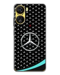 Чехол для ZTE Nubia Neo 5G с картинкой «Mercedes — бирюзовый акцент»