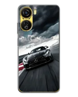 Чехол для ZTE Nubia Neo 5G с картинкой «Гоночный Mercedes AMG»
