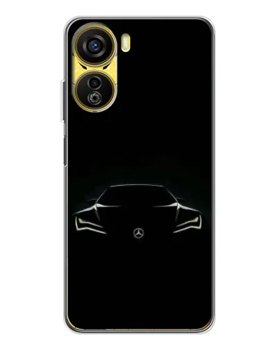 Чехол для ZTE Nubia Neo 5G с картинкой «Mercedes — силуэт авто» Чехол для ZTE Nubia Neo 5G с картинкой «Mercedes — силуэт авто»