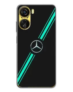 Чехол для ZTE Nubia Neo 5G с картинкой «Спортивные линии Mercedes»