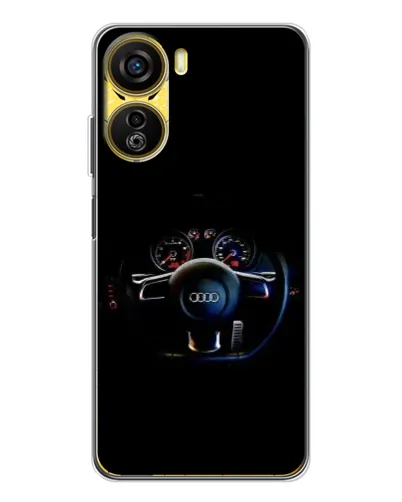 Чехол для ZTE Nubia Neo 5G с картинкой «Салон Audi — руль»