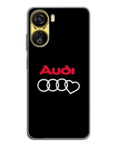 Чехол для ZTE Nubia Neo 5G с картинкой «Логотип Audi Heart»