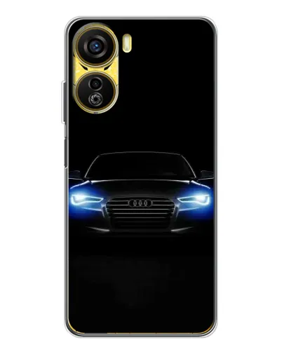 Чехол для ZTE Nubia Neo 5G с картинкой «Audi в неоне»