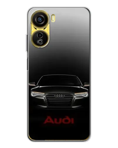 Чехол для ZTE Nubia Neo 5G с картинкой «Audi — градиентный контур»